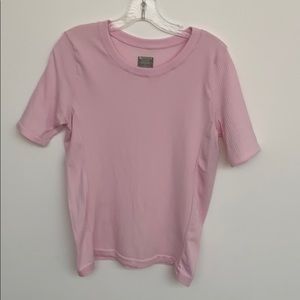 Athleta pink workout top shirt
